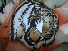 _ Foulard " Jim Renoir " Marrone _ Disegno Tigre _ 