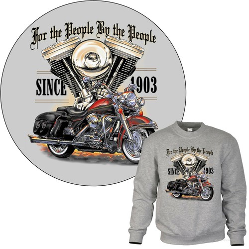 Felpa biker moto motto