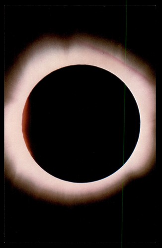 Cartolina vista eclissi solare - vista,