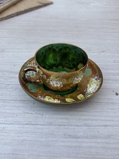 Tazza Da The - Caffè Antica Vintage Con Fiori In Rilievo Da Collezione