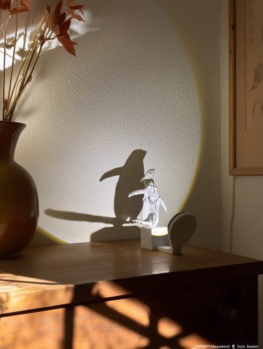 Lampada ombra pinguino - lampada,