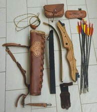 Arco Ricurvo Junior Kit In Cuoio Artigianale