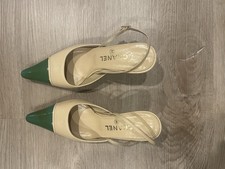 Vintage Chanel verde punta a