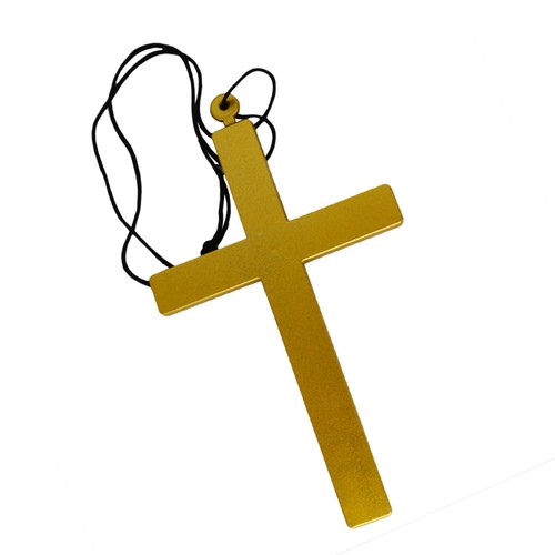 5pcs oro croce plastica - oro,