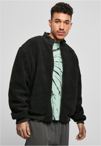 Boxy sherpa jacket - sherpa,