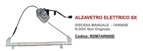 Alzavetro elettrico 7ar065e - sx,