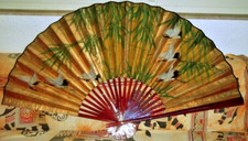 VENTAGLIO ORIENTALE DIPINTO A