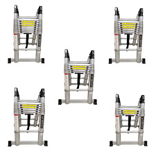 WORHAN® SCALA TELESCOPICA CON ANELLI IN ALLUMINIO CAVALLETTO ESTENSIBILE SCELTA