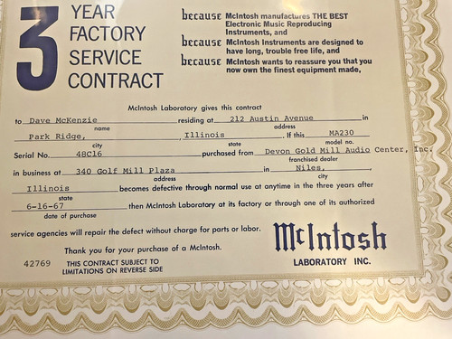 Mcintosh year factory - mcintosh,