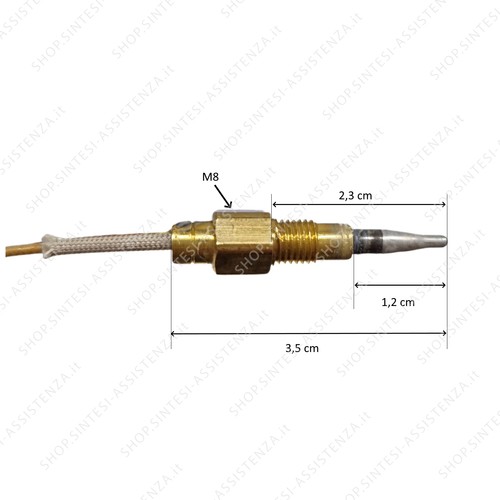 Termocoppia fuoco bruciatore