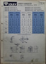 carburetor board solex 30 32