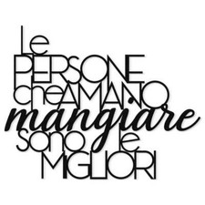 Scritta in Legno Arredo Cucina