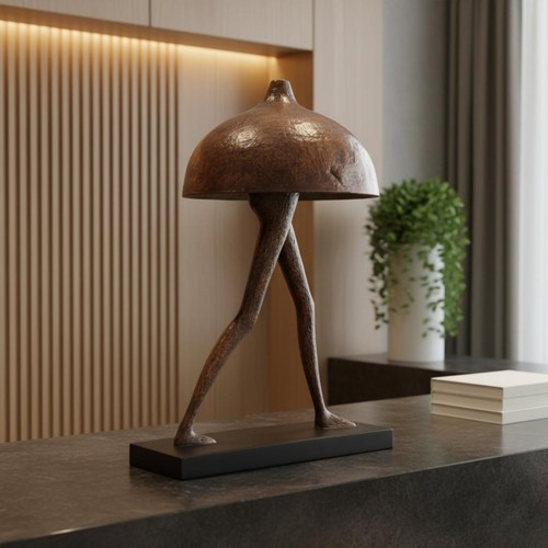 Statua astratta uomo fungo - statua,