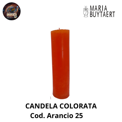 Candela colorata arancio - candela,