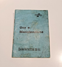 LIBRETTO MANUALE USO MANUTENZIONE INNOCENTI LAMBRETTA 150 LI ORIGINALE 1° SERIE