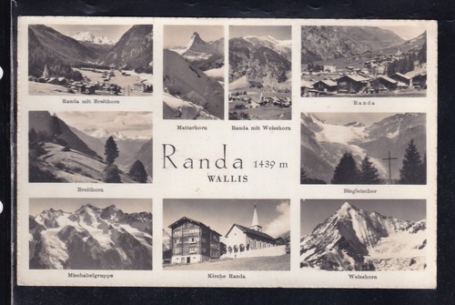 Cartolina svizzera randa - cartolina,