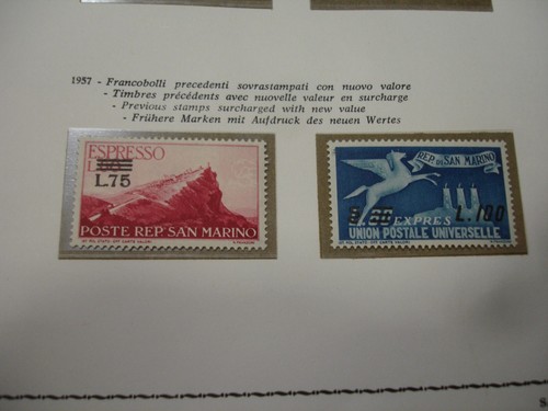 San marino 1957 - san, espressi