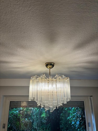 Lampadario cristallo ottone - lampadario, cristallo,