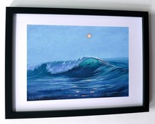 Dipinto olio originale onda