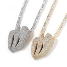 Collana catena tennis ciondolo