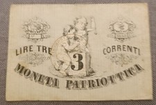 0 3 LIRE CORRENTI 1848 MONETA