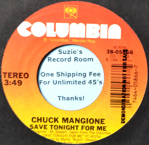 Chuck mangione save - chuck, tonight