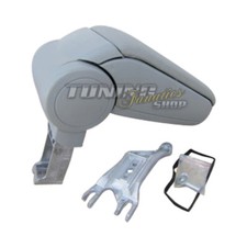 Bracciolo Centrale Set per Audi A4 S4 8E 8H B6 B7 Cabrio / IN Pelle Grigio