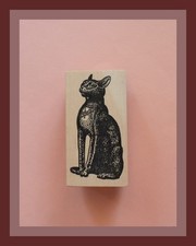 Wood mounted rubber stamp - rubber, by