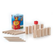 Gioco del kubb in legno