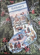 Kit punto croce calza