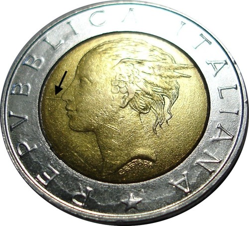 Errore 500 lire 1997 - !!!,
