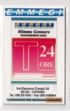 Calendarietto - emmegi - catania - anno 2000