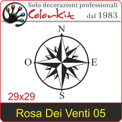 Adesivo rosa dei venti - dei, 05