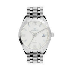 Orologio Automatico Uomo LORENZ 26184AA Bracciale Acciaio Bianco Sub 100mt