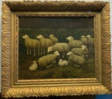 Dipinto - Pecore e agnellini