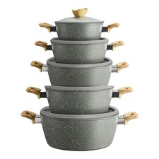 Set Pentole 10 Pezzi Antiaderenti