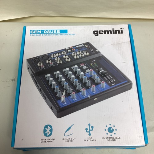 Gemini gem 08usb mixer - gemini,