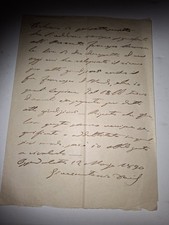 1890 MANOSCRITTO (lettera)