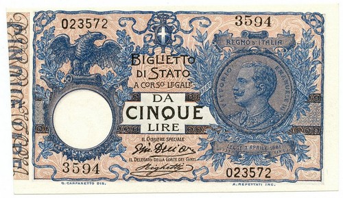 Lire biglietto stato - 5,