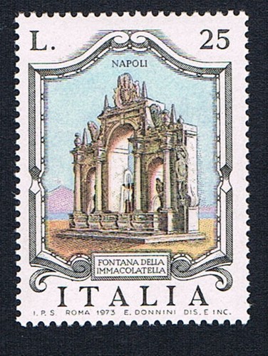 Italia francobollo fontana - italia,