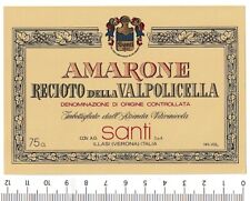 AMARONE RECIOTO DELLA VALPOLICELLA vino cantine SANTI Verona etichetta