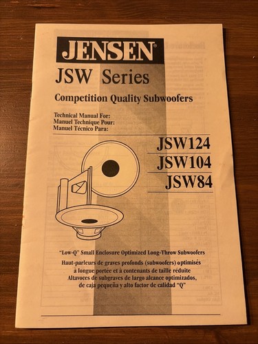 Jensen jsw124 jsw104 jsw84 - jensen,