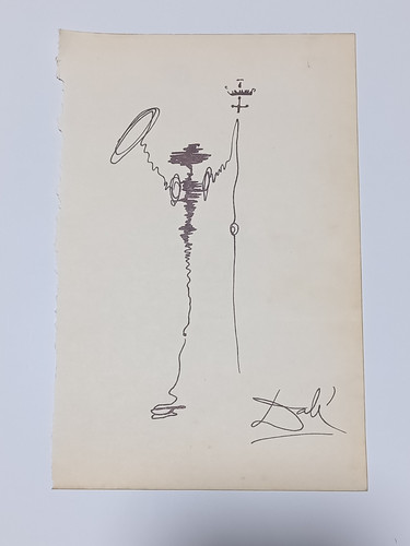 Salvador dali drawing paper - drawing, on
