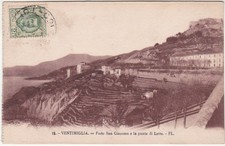 VENTIMIGLIA - IMPERIA - FORTE SAN GIACOMO E LA PUNTA DI LATTE - VIAGG. -23341-