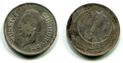 Lira turchia 1940 - 1,