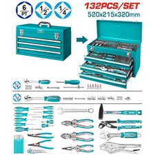 TOTAL / CASSETTIERA COMPLETA con 132 pz. UTENSILI MANUALI - Art. 42415