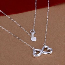 Collana Argento 925 Simbolo Infinito A Cuori 
