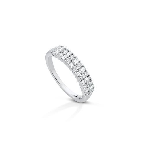 Anello veretta oro bianco - anello, in