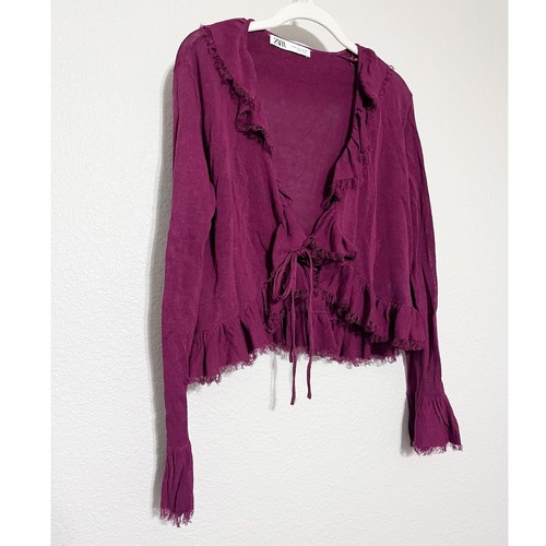 Cardigan zara bordeaux orlo - cardigan,