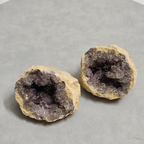 Coppia geodi ametista naturale - coppia,